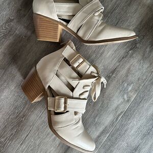 JustFab Cutout Booties